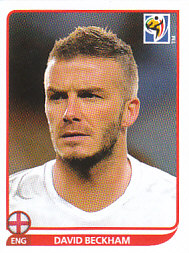 David Beckham England samolepka Panini World Cup 2010 #190